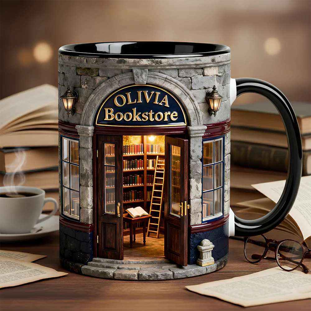 Bookstore Accent Mug - Personalized Gifts For Book Lovers