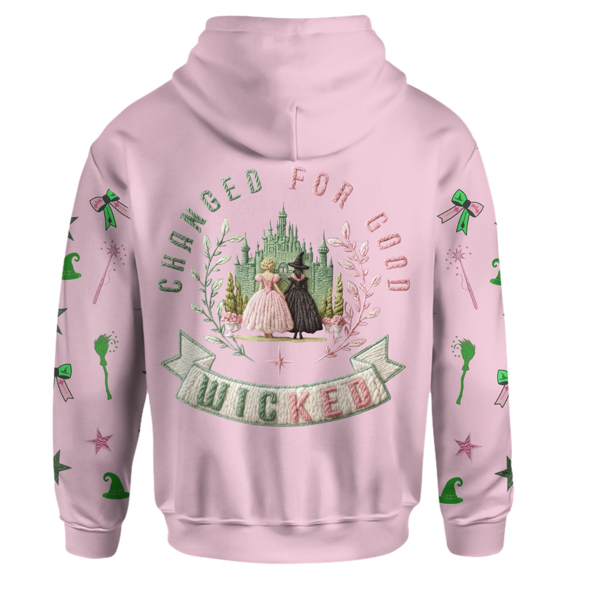 Changed For Good - Personalized Green and Pink Hoodie