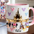 Magical Initial Name Letter - Personalized Mouse Accent Mug