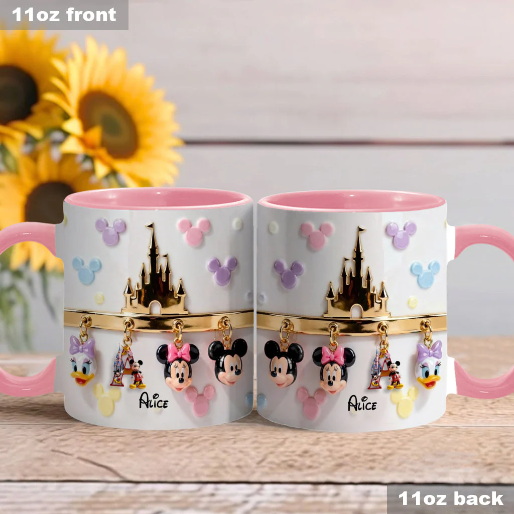 Magical Initial Name Letter - Personalized Mouse Accent Mug