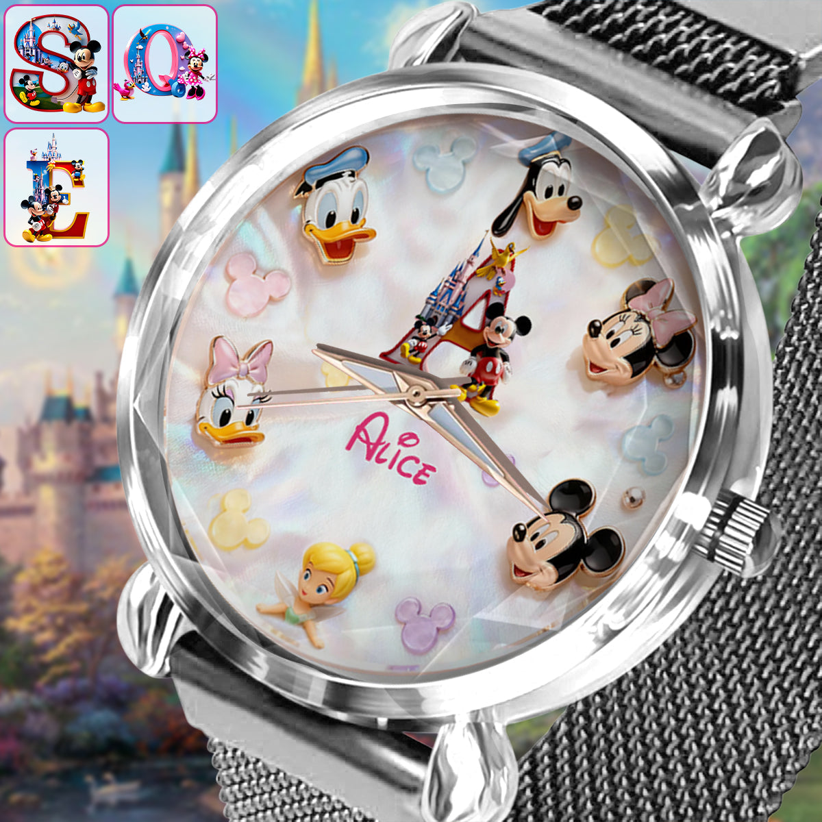 Magic Letter - Personalized Mouse Women Hand Watch