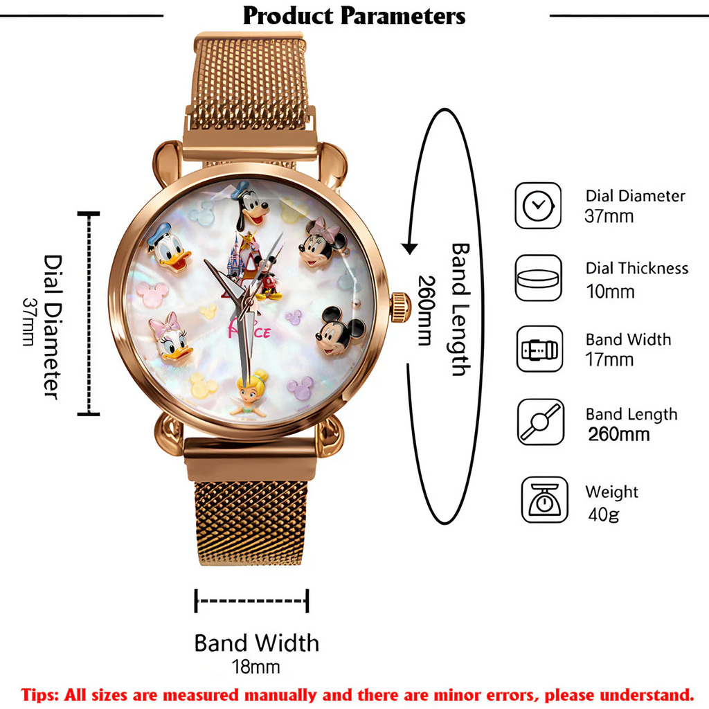 Magic Letter - Personalized Mouse Women Hand Watch