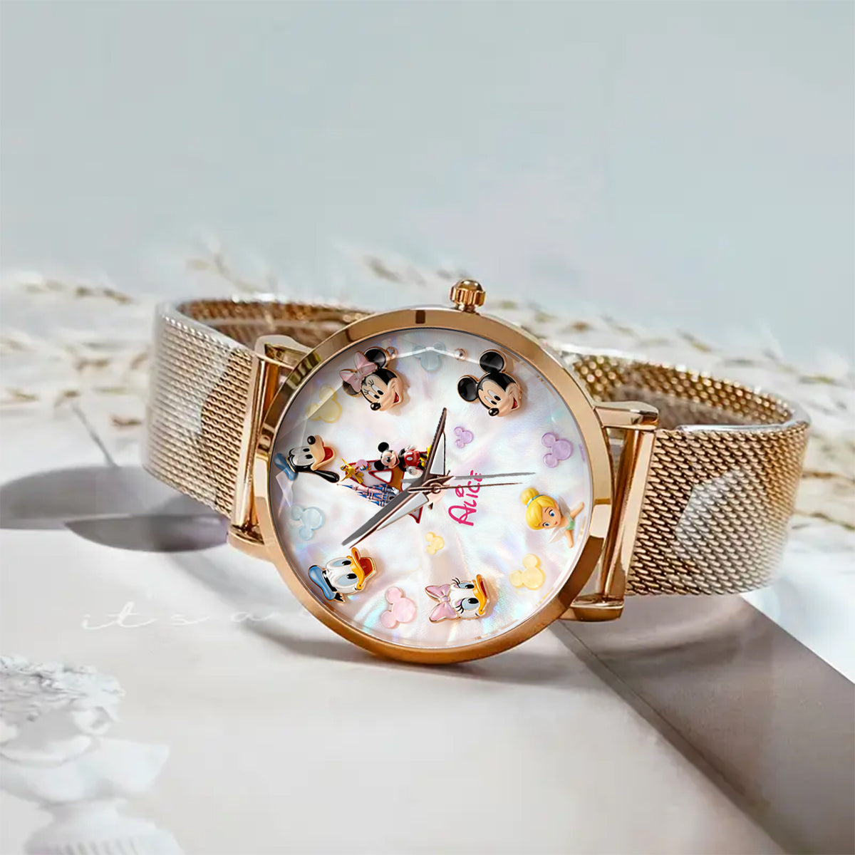 Magic Letter - Personalized Mouse Women Hand Watch