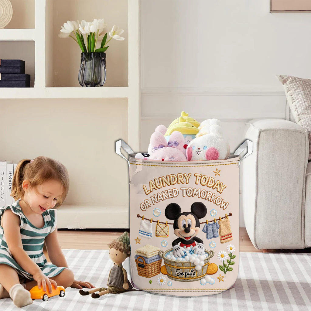 Laundry Today - Personalized Mouse Storage Basket