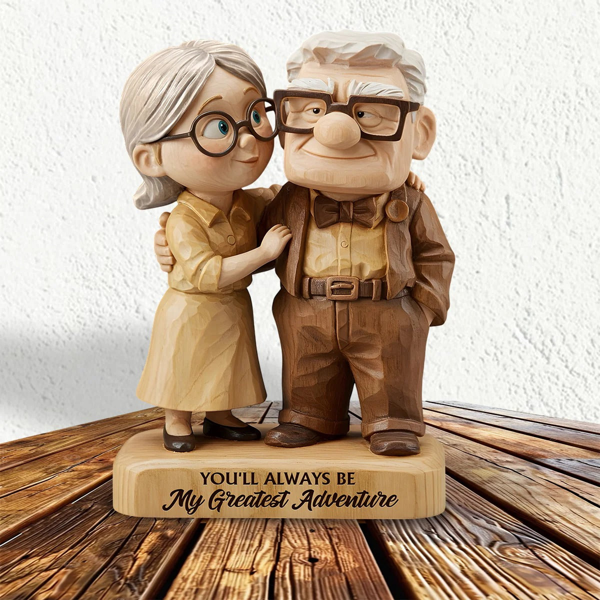 You Are My Greatest Adventure 3 - Personalized Couple Custom Shaped Acrylic Plaque
