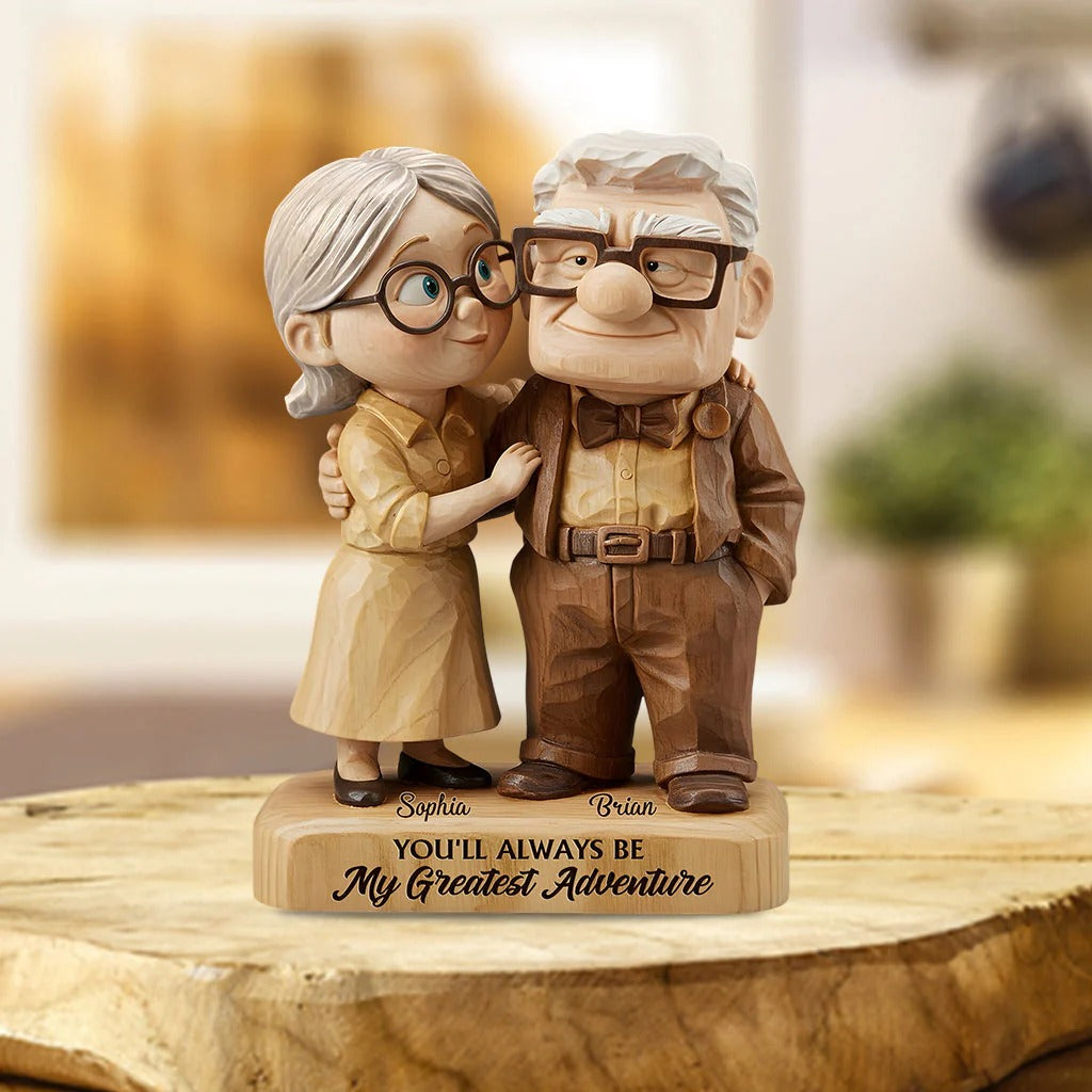 You Are My Greatest Adventure 3 - Personalized Couple Custom Shaped Acrylic Plaque