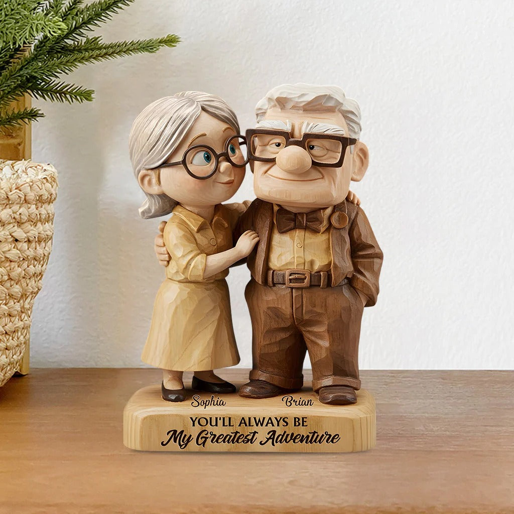 You Are My Greatest Adventure 3 - Personalized Couple Custom Shaped Acrylic Plaque