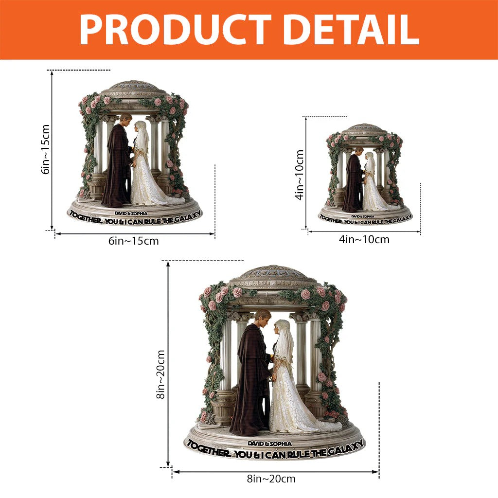 Together, You & I Can Rule The Galaxy - Personalized The Force Custom Shaped Acrylic Plaque