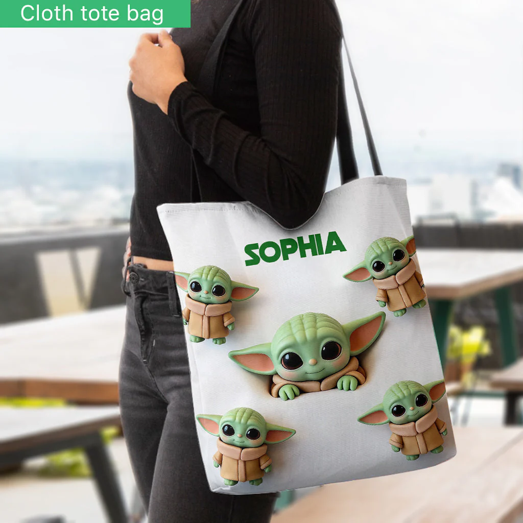 Cute Baby - Personalized The Force Tote Bag