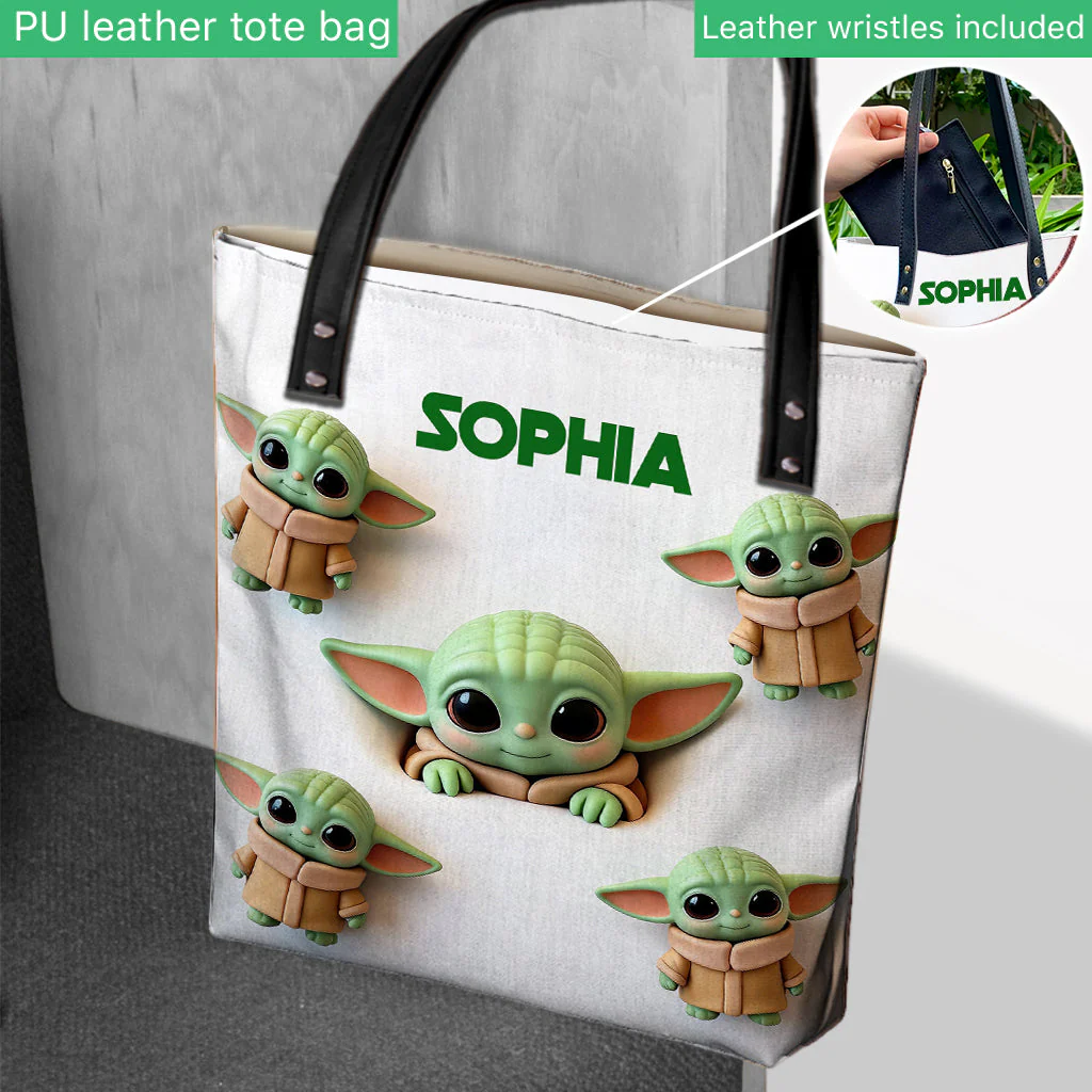 Cute Baby - Personalized The Force Tote Bag