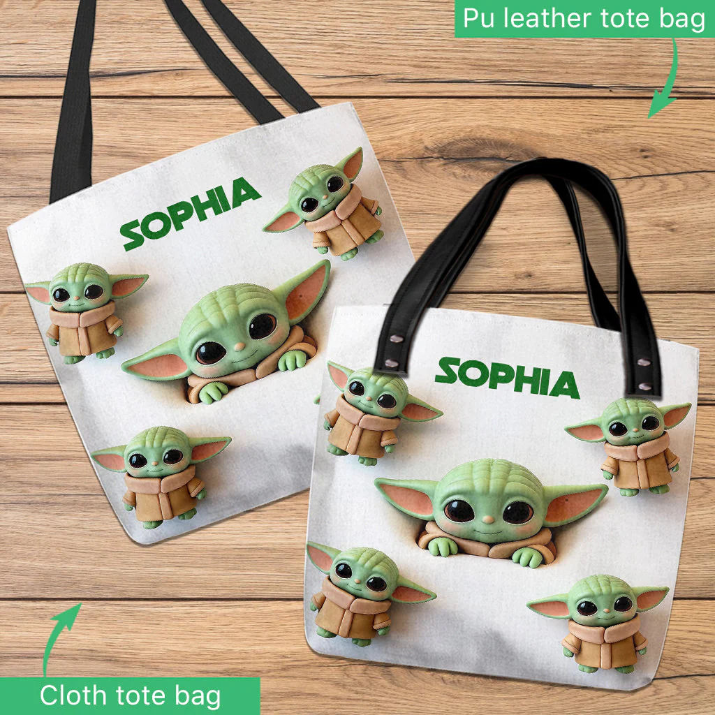 Cute Baby - Personalized The Force Tote Bag