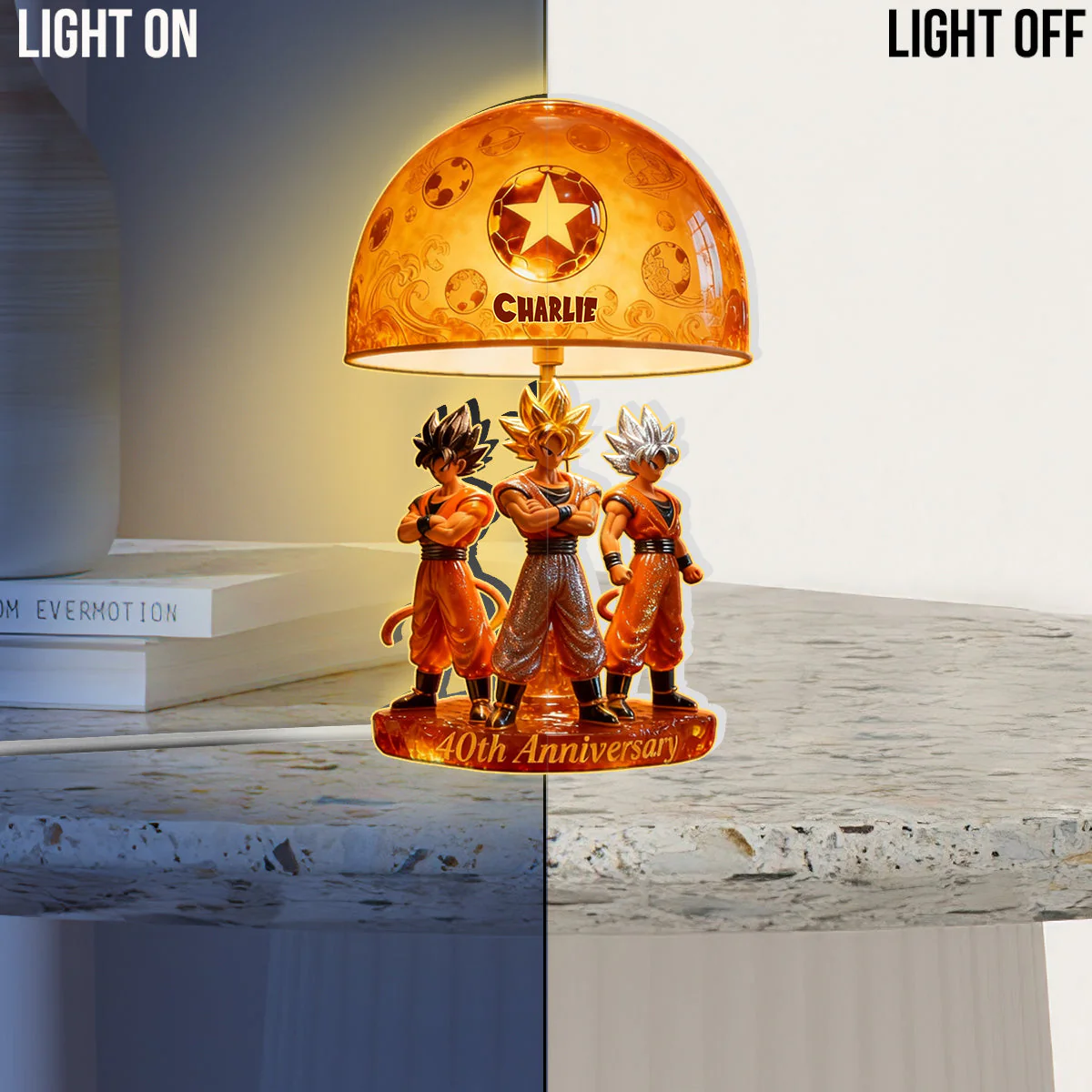 40th Anniversary - Personalized Seven Balls Acrylic LED Night Light