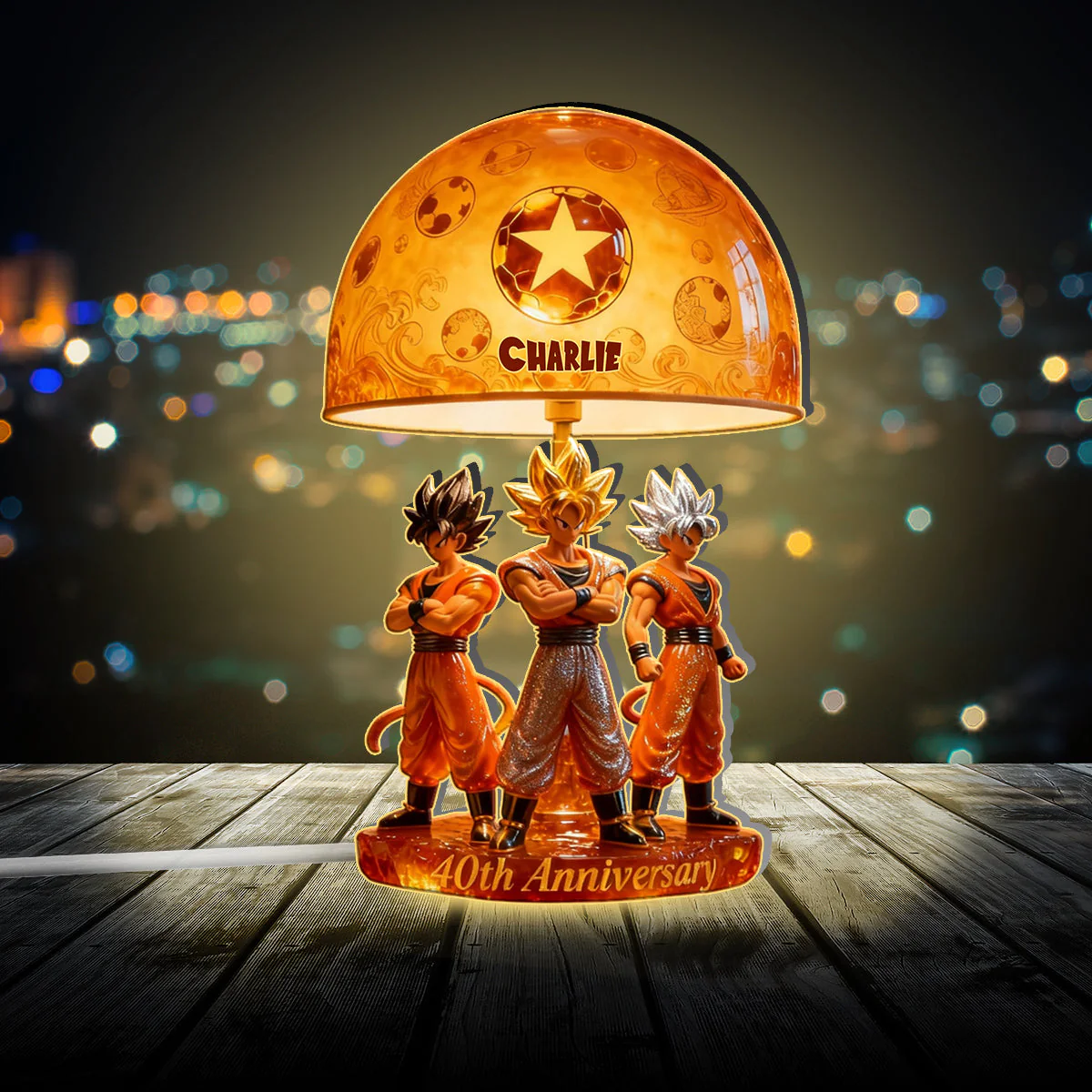 40th Anniversary - Personalized Seven Balls Acrylic LED Night Light