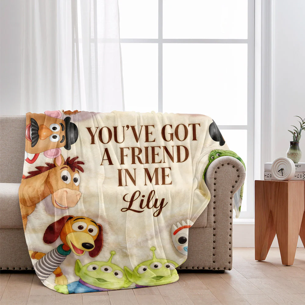 You've Got A Friend In Me - Personalized Movie For Kids Blanket