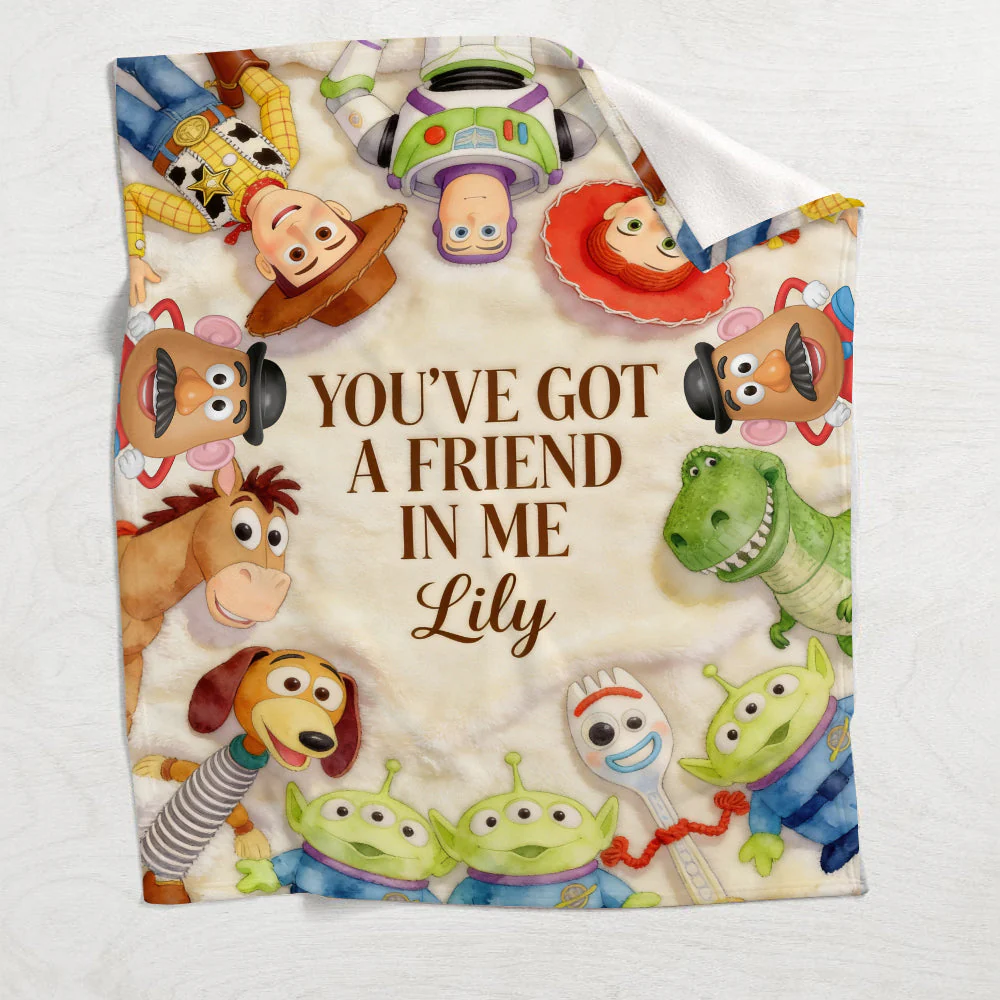You've Got A Friend In Me - Personalized Movie For Kids Blanket