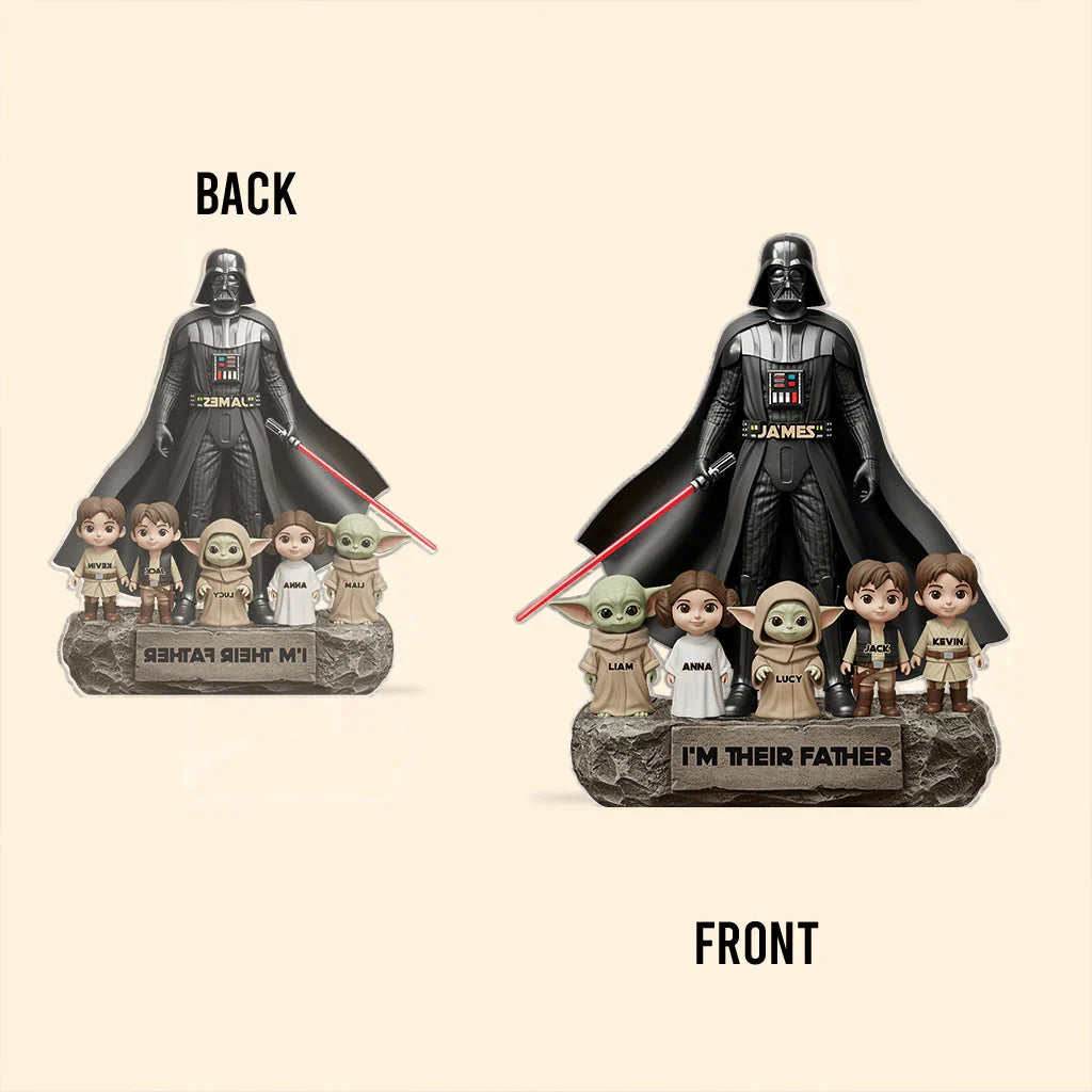 Best Dad In The Galaxy 2 - Personalized The Force Custom Shaped Acrylic Plaque