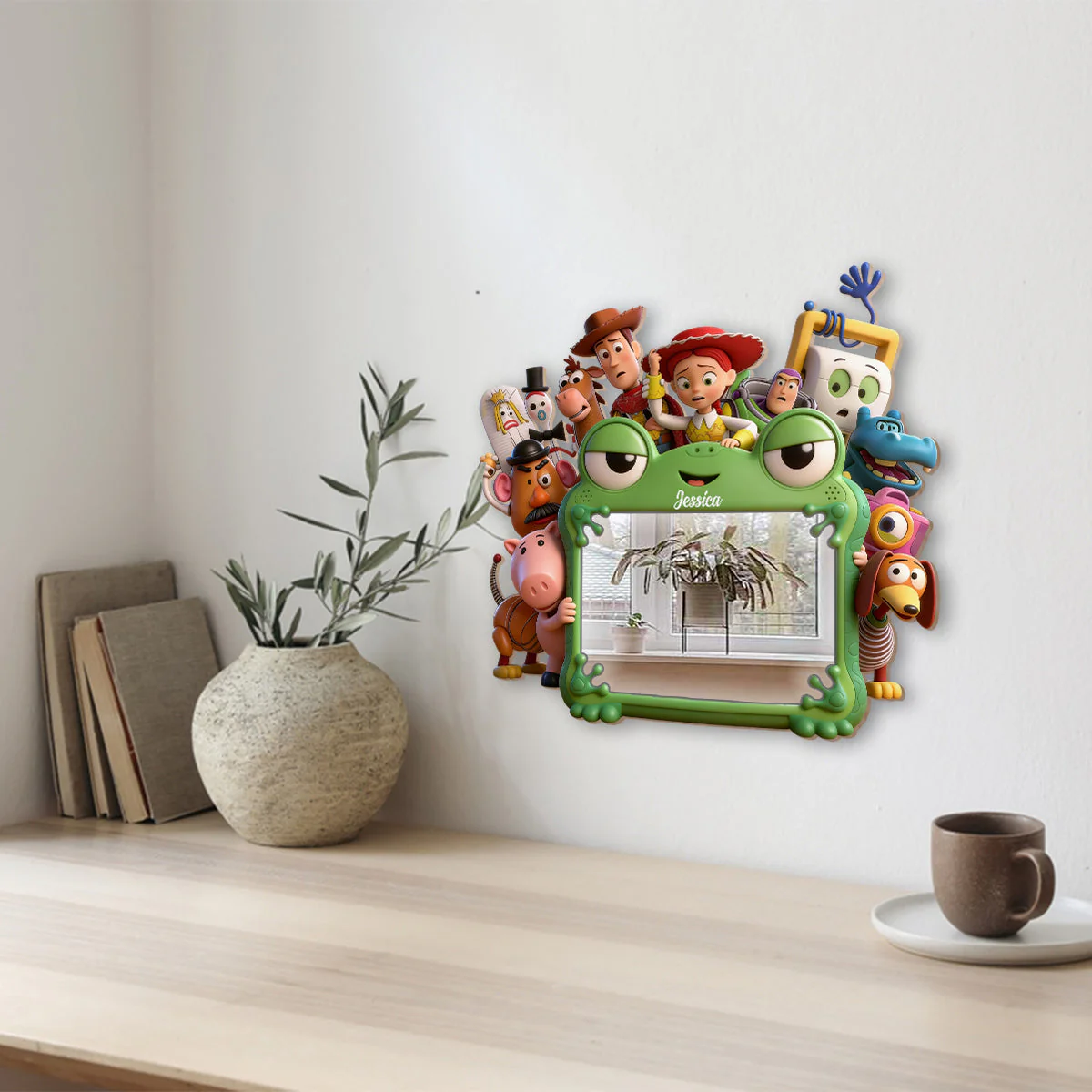 Cute Friends - Personalized Movie For Kids Wall Hanging Mirror