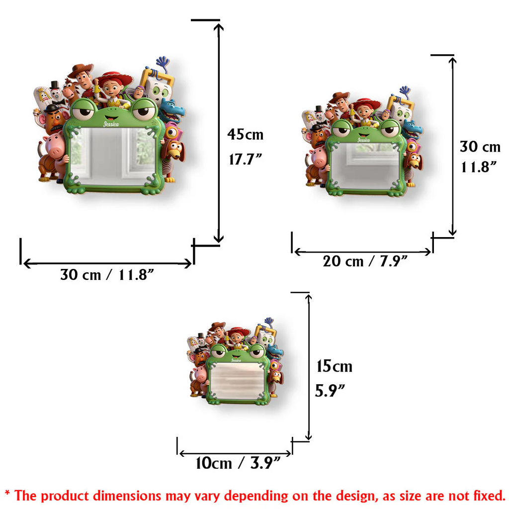 Cute Friends - Personalized Movie For Kids Wall Hanging Mirror