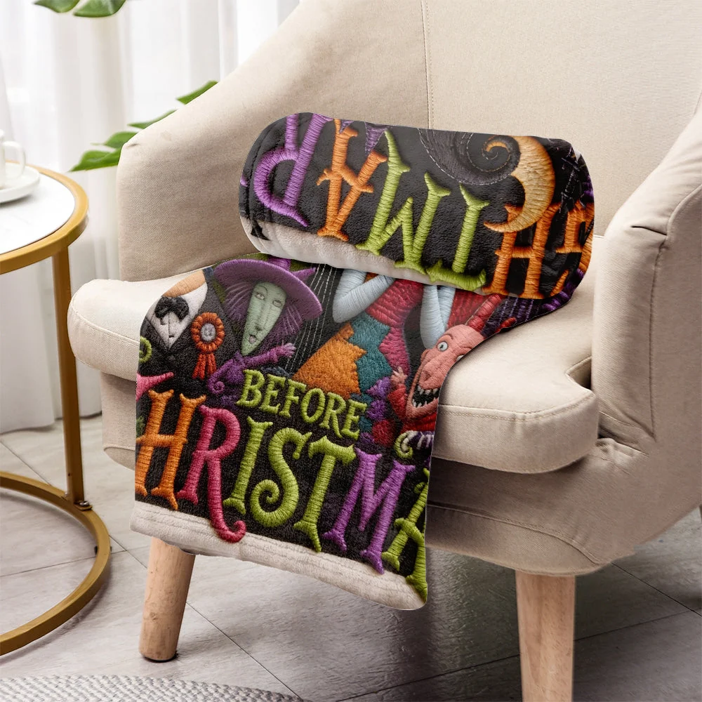 Personalized Nightmare Characters Blanket – Custom Name Halloween Gift