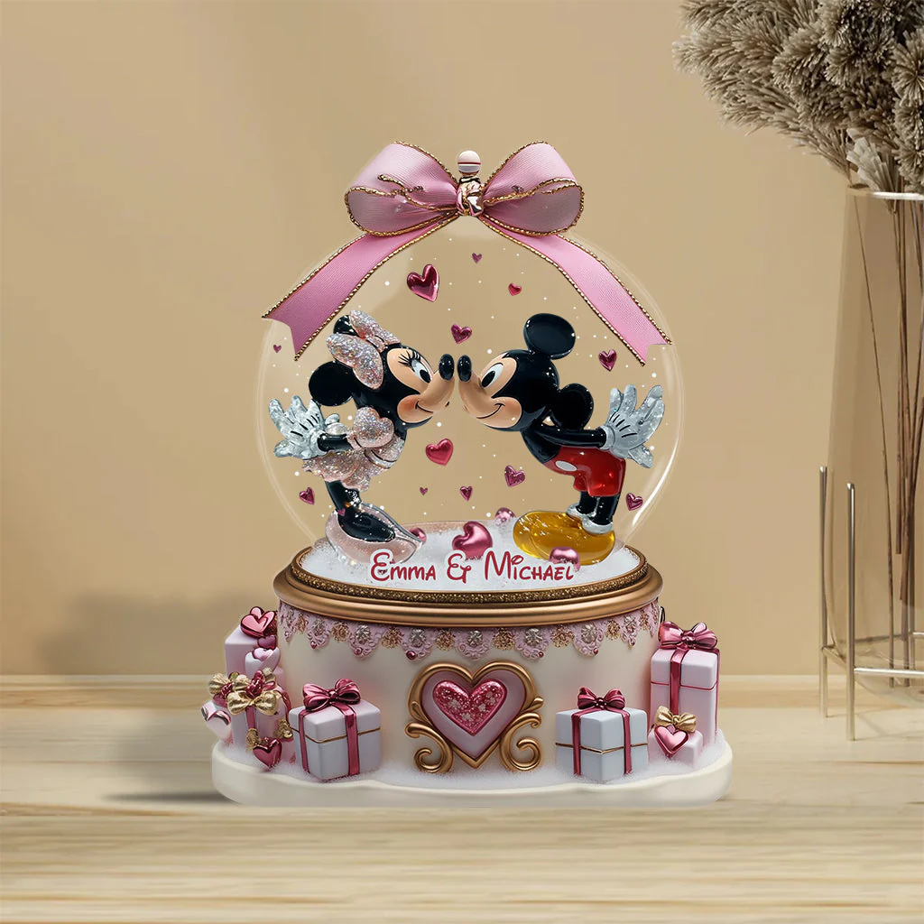 Together Forever, Valentine Couple Gift - Personalized Mouse Custom Shaped Acrylic Plaque