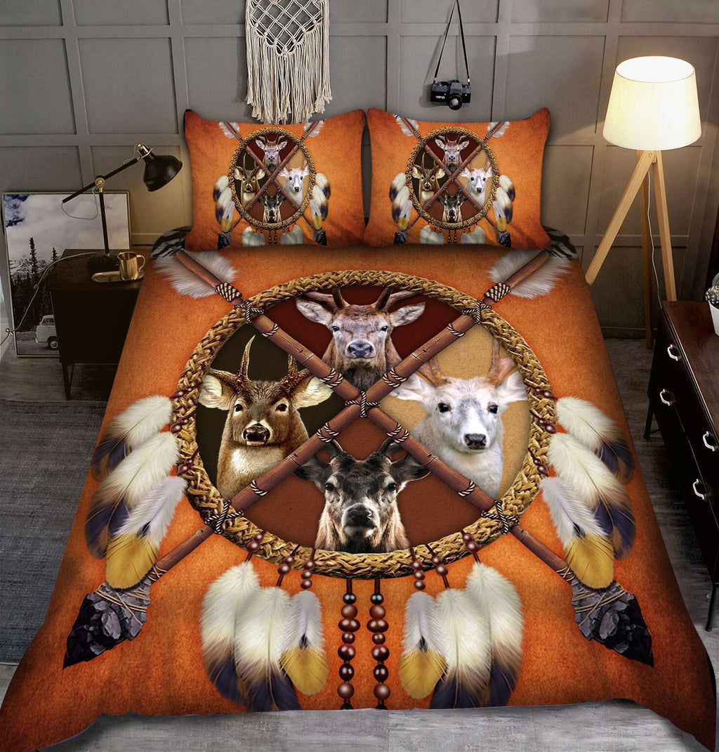 Four Deers Dreamcatcher All Over Printed Bedding Set