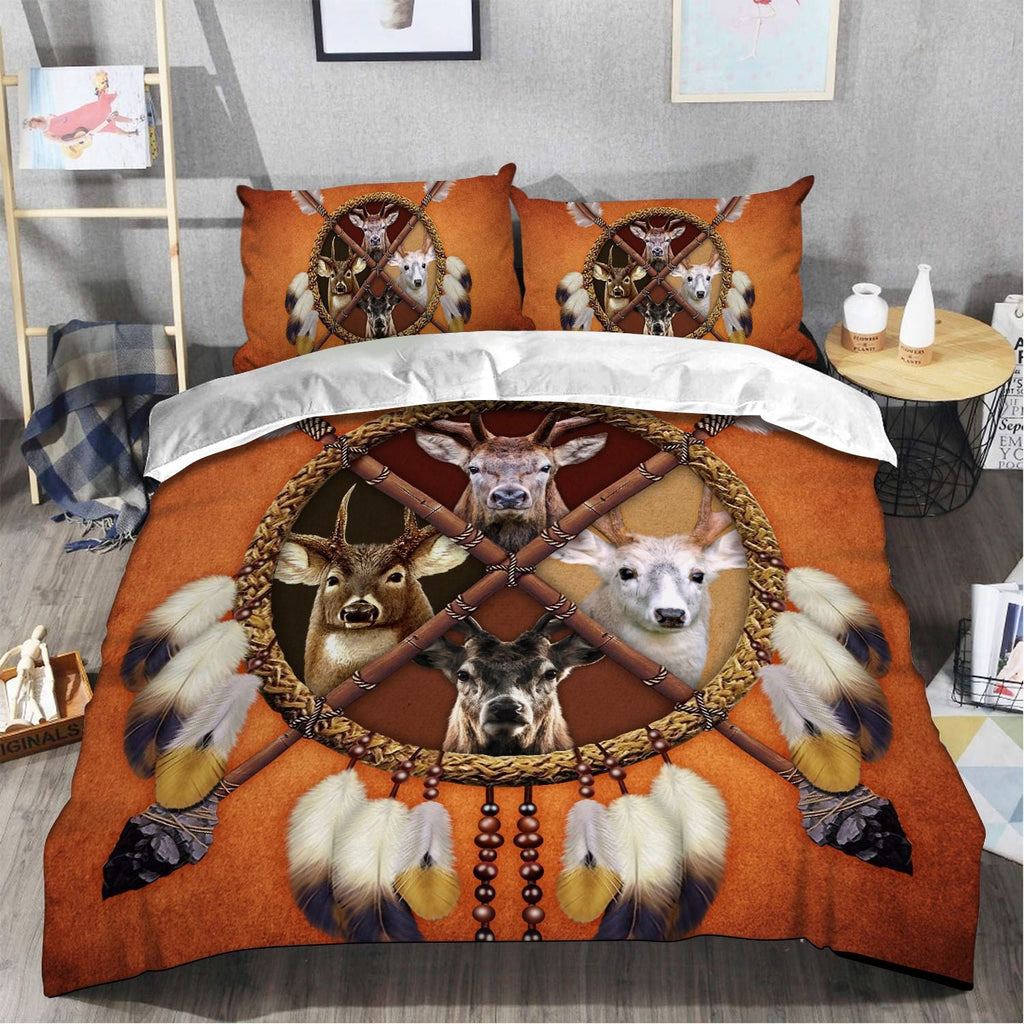 Four Deers Dreamcatcher All Over Printed Bedding Set