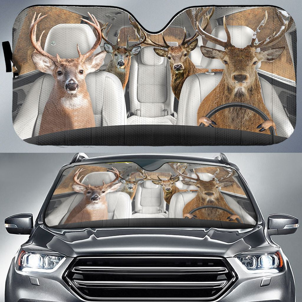 Deer Hunting Auto Car Sunshade