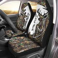 Deer Hunting Camo His Doe Her Buck - Car Seat Cover Size Universal Fit