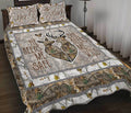 Deer Hunting Couple Quilt Bedding Set