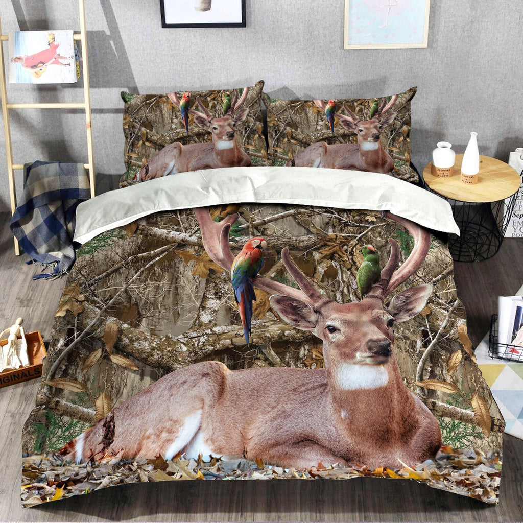 Deer Hunting Pattern 2 All Over Printed Bedding Set