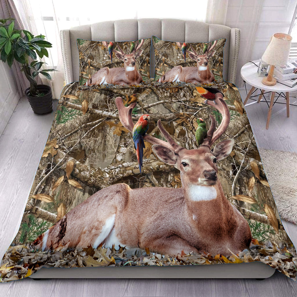 Deer Hunting Pattern 2 All Over Printed Bedding Set