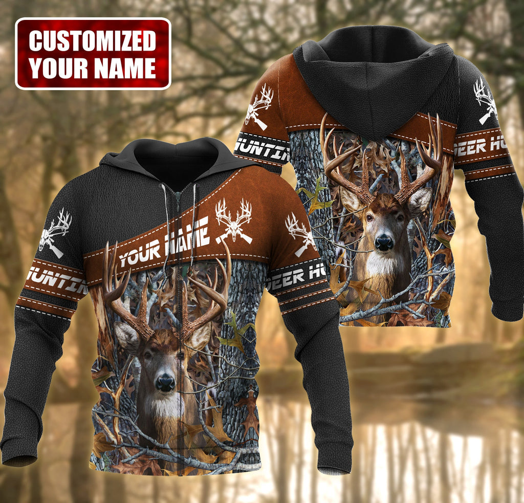 Personalized Name Deer Hunting Q3 All Over Printed Unisex Shirt