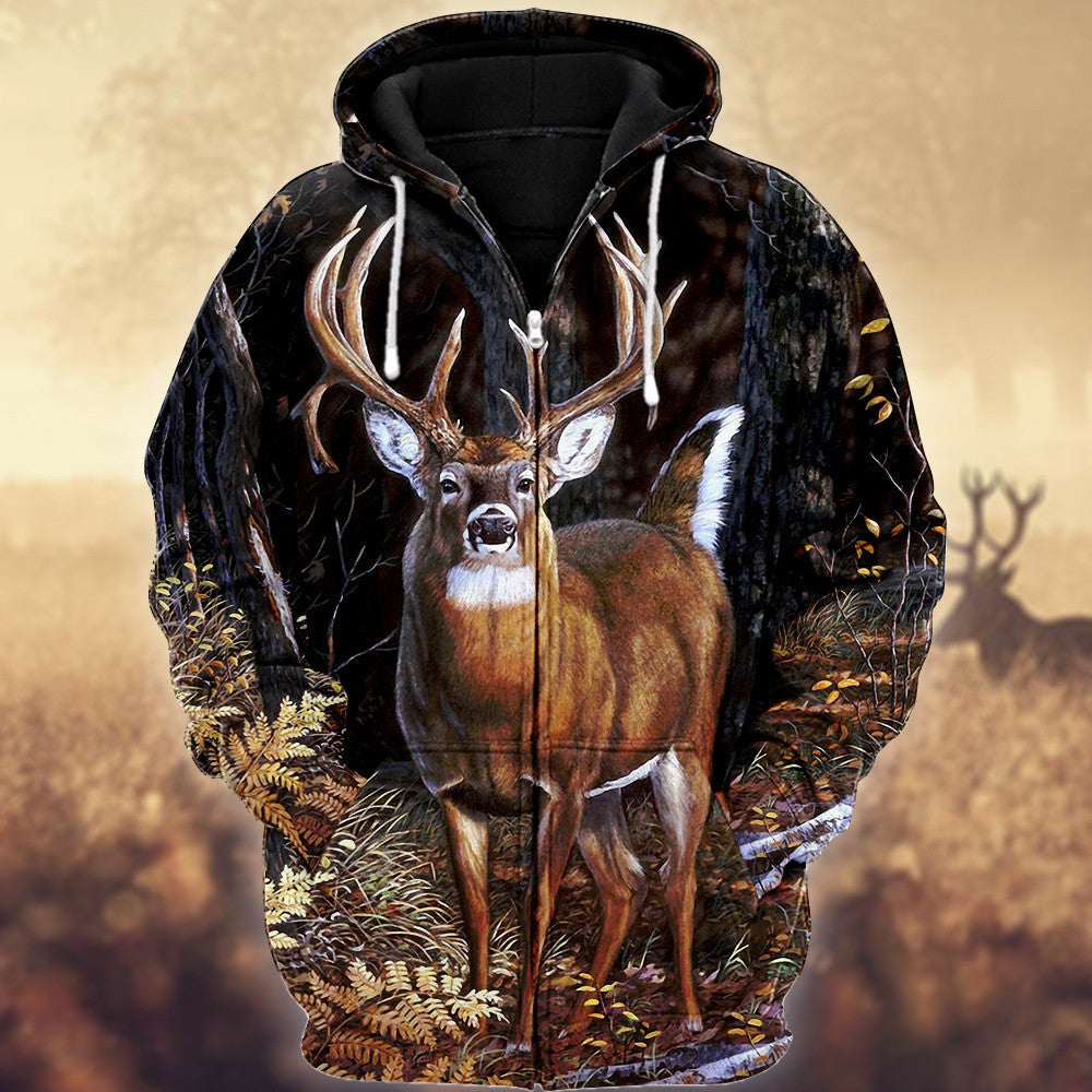 Deer Hunting Forest All Over Printed Unisex Shirt