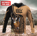 Personalized Name Deer Hunting Wood All Over Printed Unisex Shirt