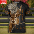 Personalized Love Deer Hunting 3D All Over Printed Unisex Shirt