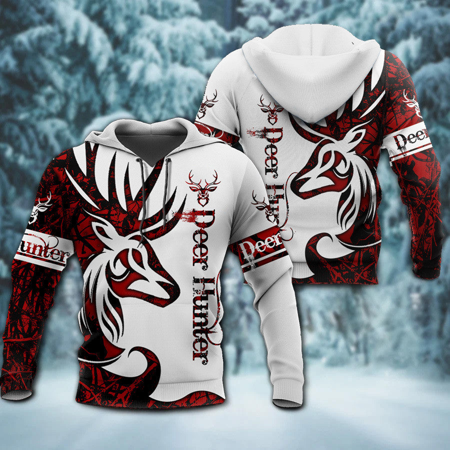 Deer Hunter Red Style All Over Printed Unisex Shirt