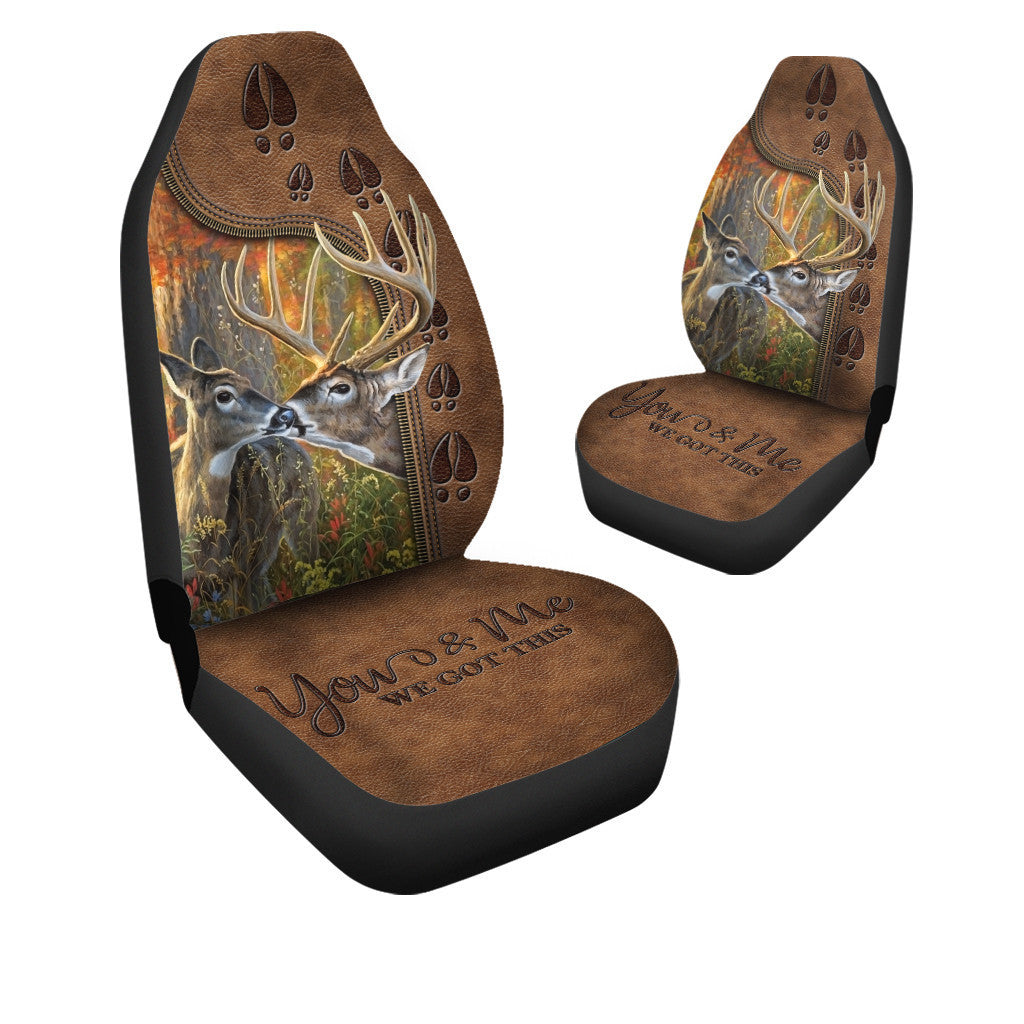 Deer Couple We Got This Car Seat Covers Universal Fit Set 2