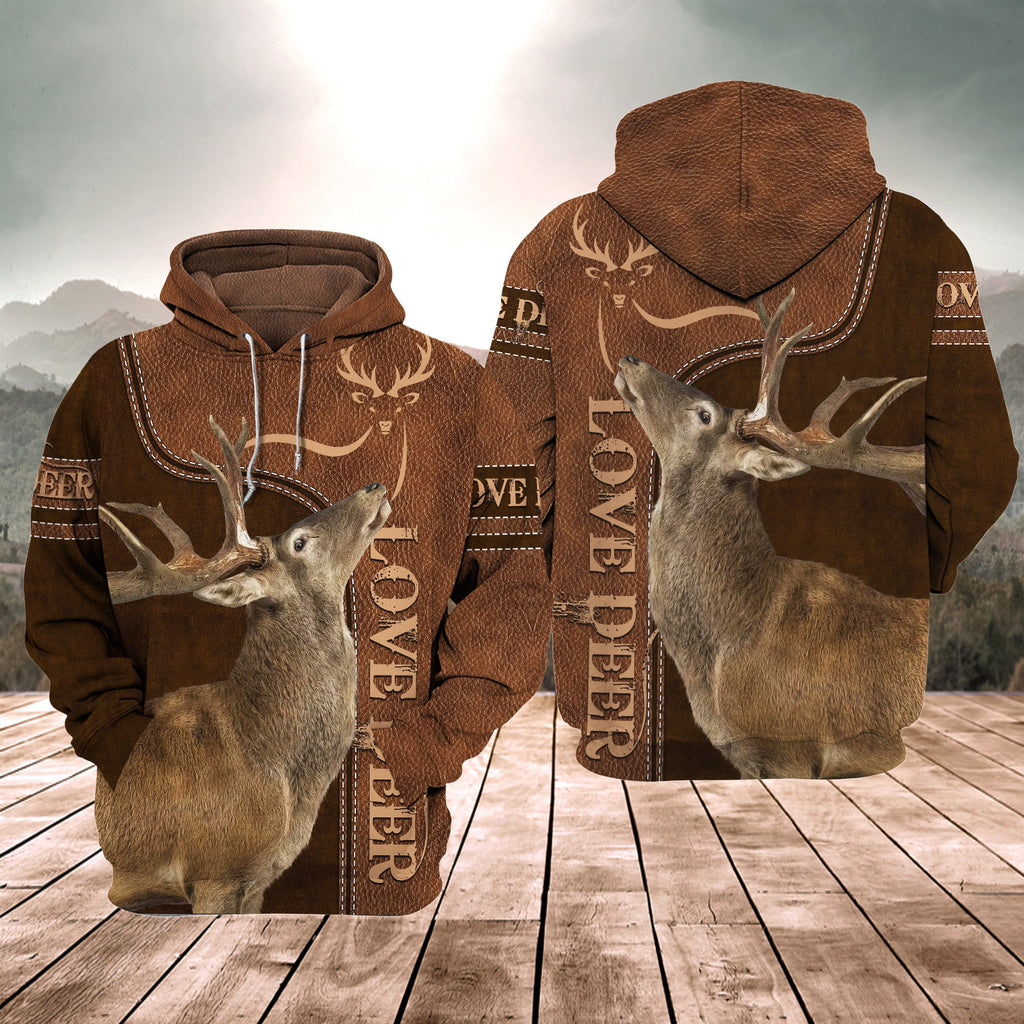 Love Deer All Over Printed Unisex Shirt