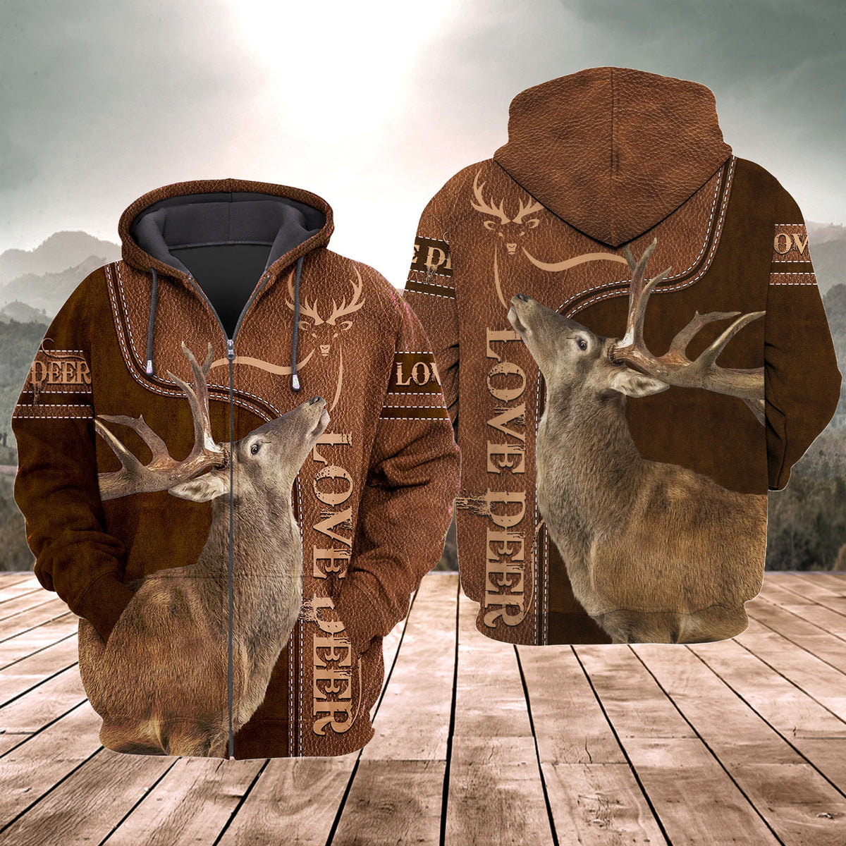 Love Deer All Over Printed Unisex Shirt