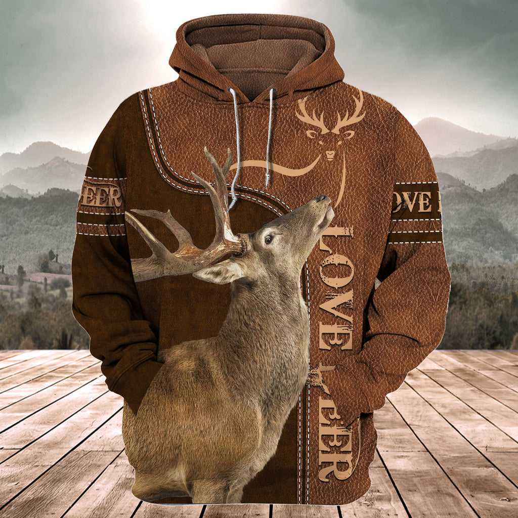 Love Deer All Over Printed Unisex Shirt