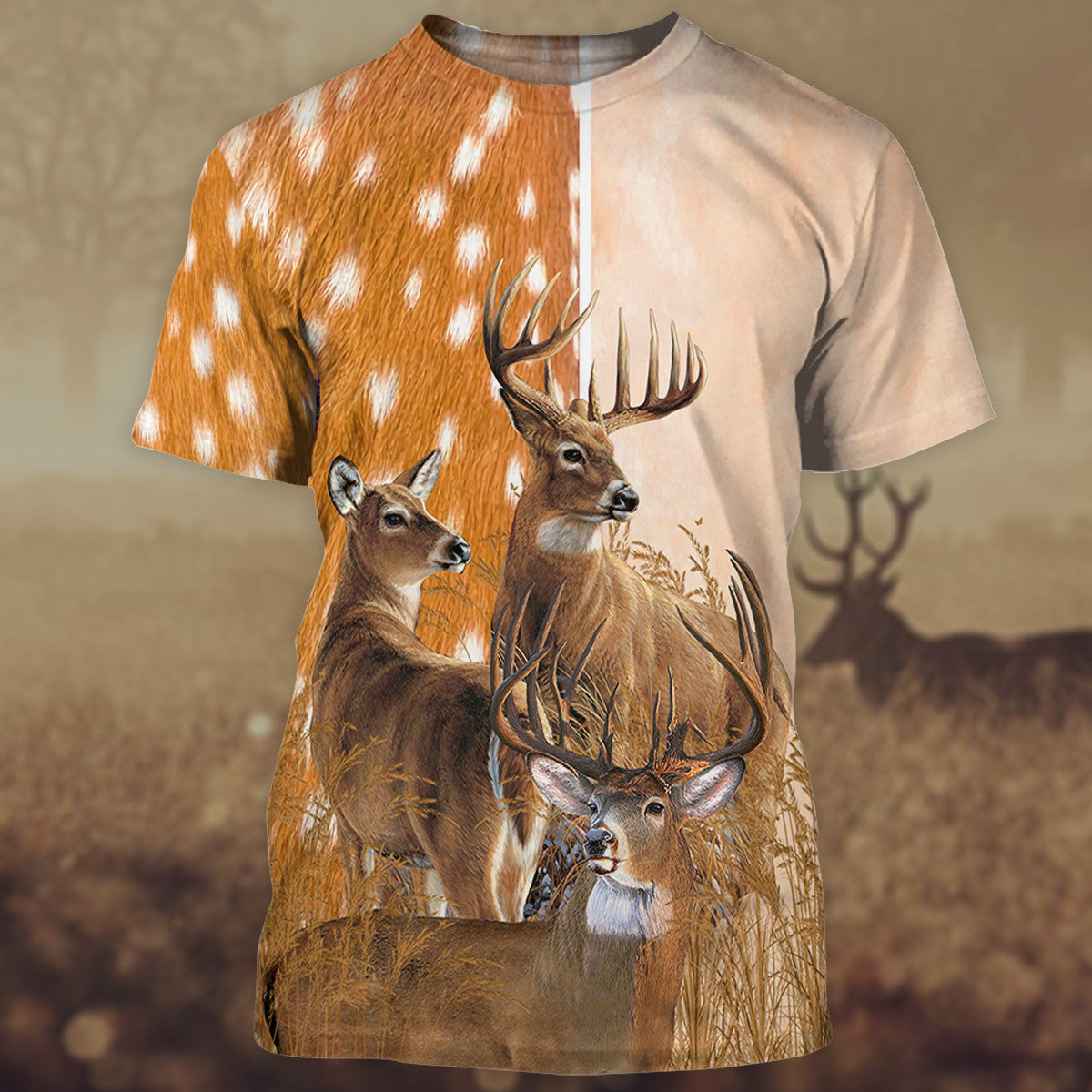 Deer Forest All Over Printed Unisex Shirt
