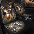 Deer Hunting Pattern Hold on Funny Car Seat Covers Universal Fit Set 2