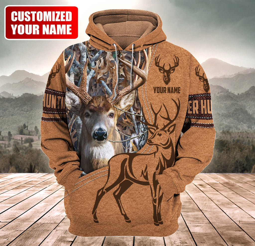 Personalized Name Deer Hunting Q4 All Over Printed Unisex Shirt