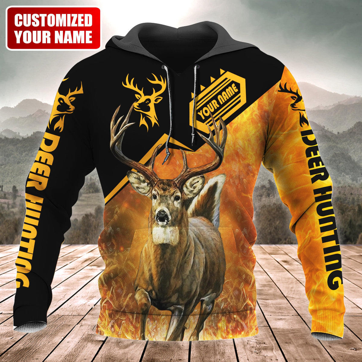 Personalized Name Deer Hunting Q5 All Over Printed Unisex Shirt