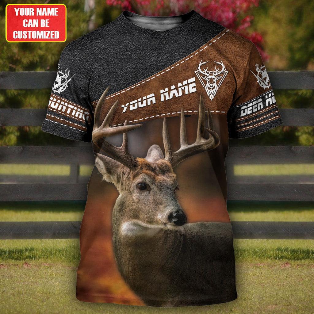 Personalized Name Deer Hunting 3D All Over Printed Unisex Shirt