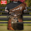 Personalized Name Deer Hunting 3D All Over Printed Unisex Shirt
