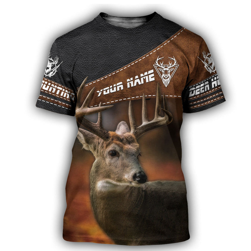 Personalized Name Deer Hunting 3D All Over Printed Unisex Shirt
