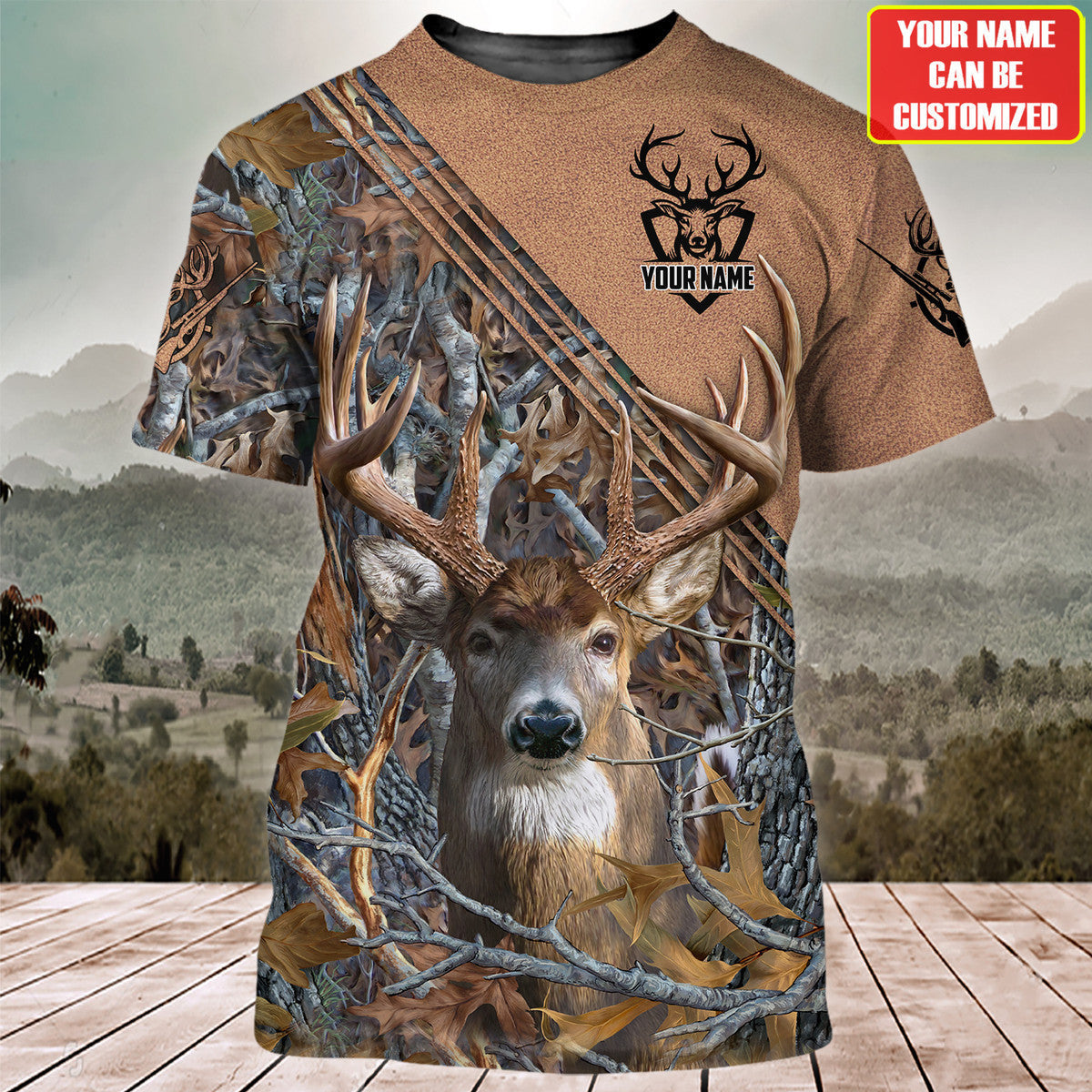 Personalized Name Deer Hunting Q6 All Over Printed Unisex Shirt