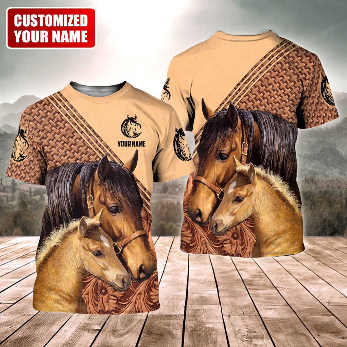Personalized Name Horse 3 All Over Printed Unisex Shirt