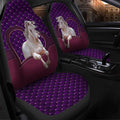 White Horse Purple Heart Car Seat Covers Universal Fit - Set 2